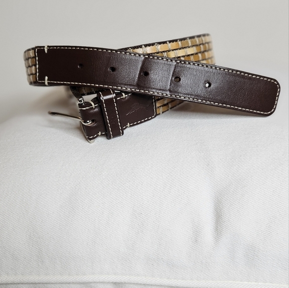 Tommy Bahama Leather Woven Belt - Picture 9 of 9